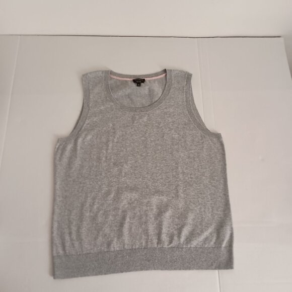 Talbots Women’s Gray Grandpa Style Knit Crew Neck Vest Size XL - Picture 4 of 14
